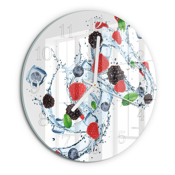 Round wall clock Fruit Ice Cream