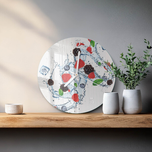 Round wall clock Fruit Ice Cream
