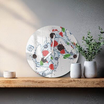 Round wall clock Fruit Ice Cream