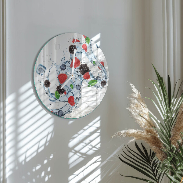 Round wall clock Fruit Ice Cream