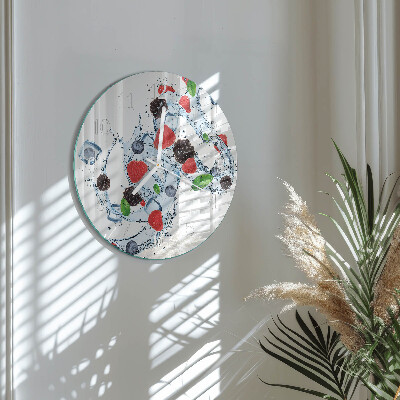 Round wall clock Fruit Ice Cream