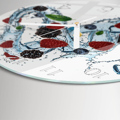 Round wall clock Fruit Ice Cream