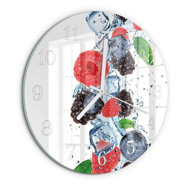 Round wall clock Fruit Ice Cream