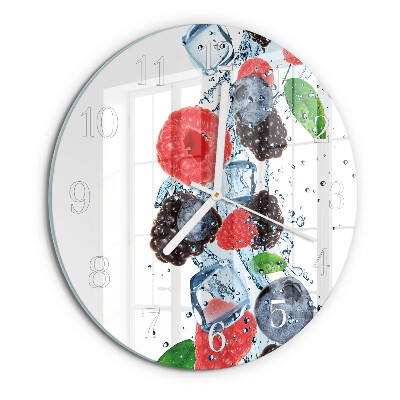 Round wall clock Fruit Ice Cream