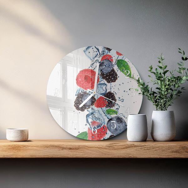 Round wall clock Fruit Ice Cream