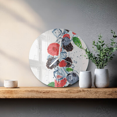 Round wall clock Fruit Ice Cream