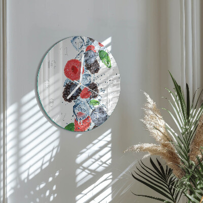 Round wall clock Fruit Ice Cream