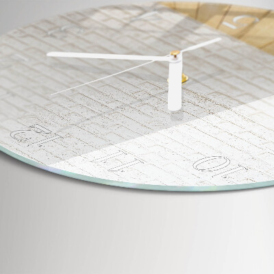 Round wall clock Brick