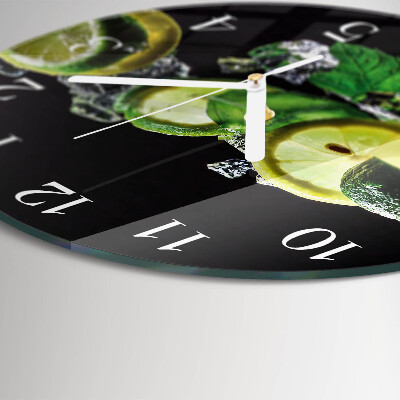 Round wall clock Lemon and Lime