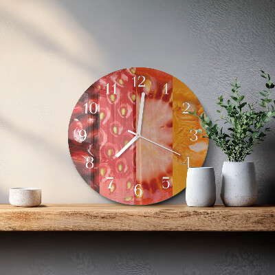 Round wall clock Fruit