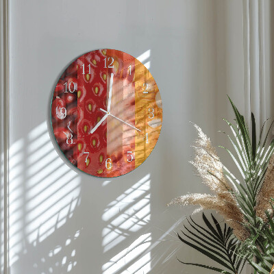 Round wall clock Fruit