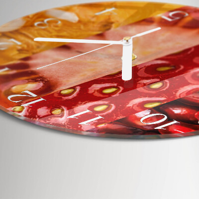 Round wall clock Fruit