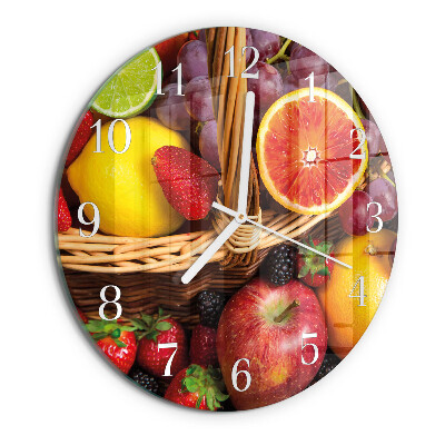 Round wall clock Fruit