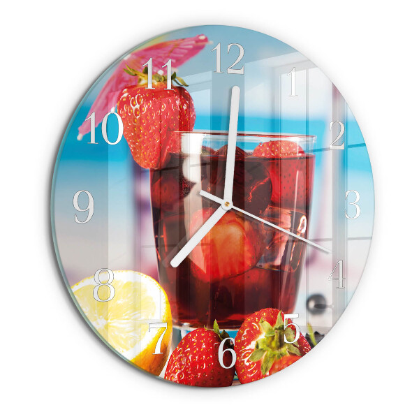 Round wall clock Drink