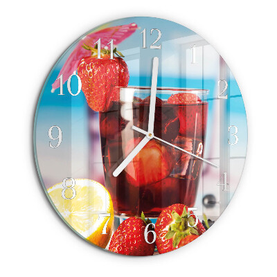 Round wall clock Drink