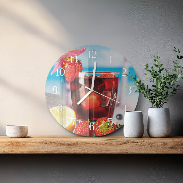 Round wall clock Drink