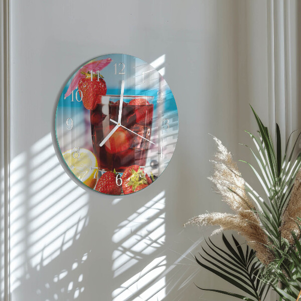 Round wall clock Drink