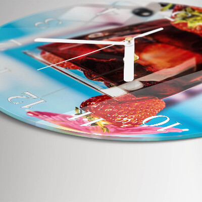 Round wall clock Drink