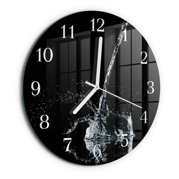 Round wall clock Water