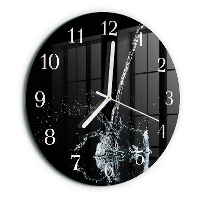 Round wall clock Water