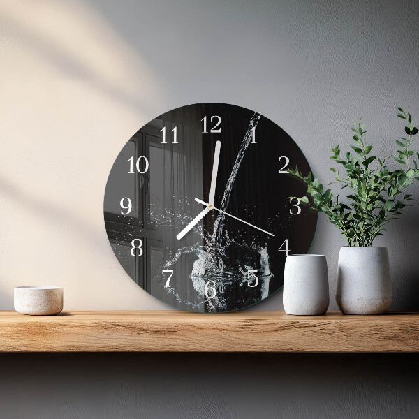 Round wall clock Water