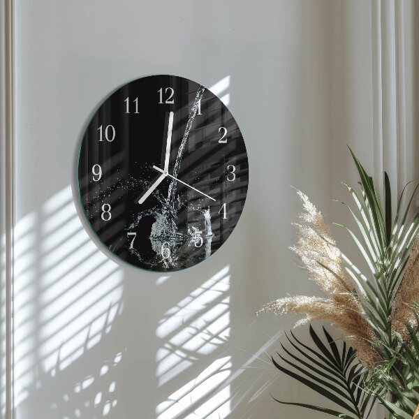 Round wall clock Water