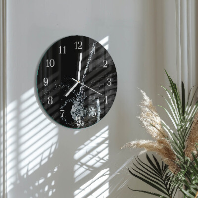 Round wall clock Water