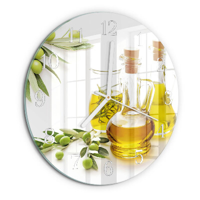 Round wall clock Oil