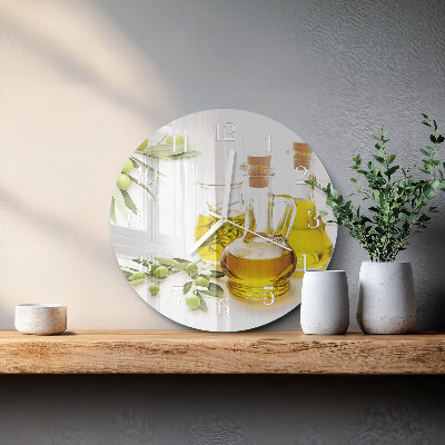 Round wall clock Oil
