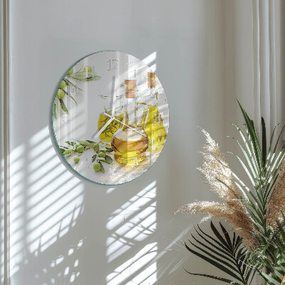 Round wall clock Oil