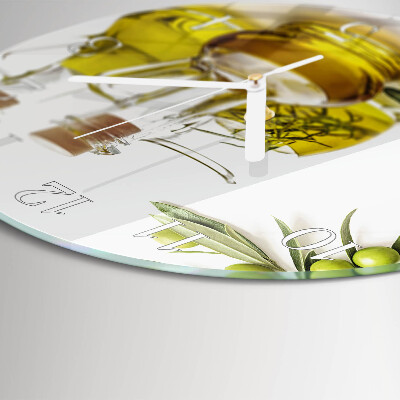 Round wall clock Oil