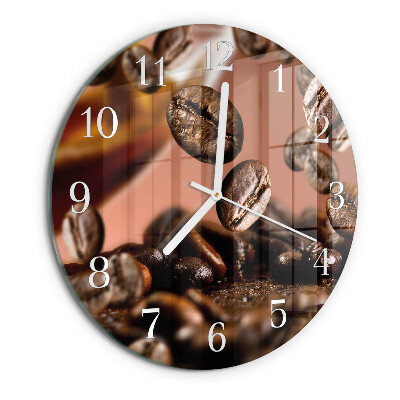 Round wall clock Coffee Beans