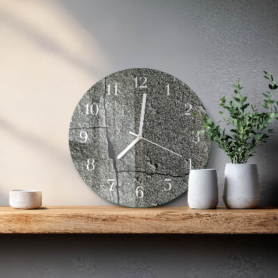 Round wall clock Natural Stone