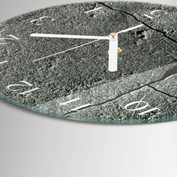Round wall clock Natural Stone