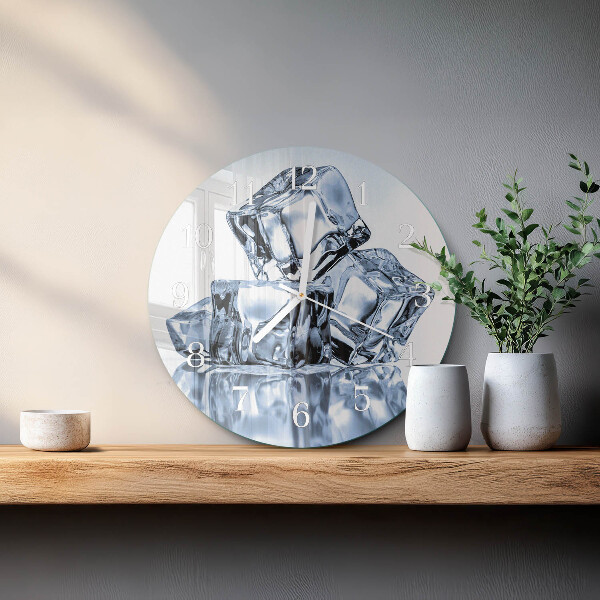 Round wall clock Ice