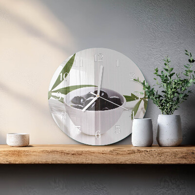 Round wall clock Olives
