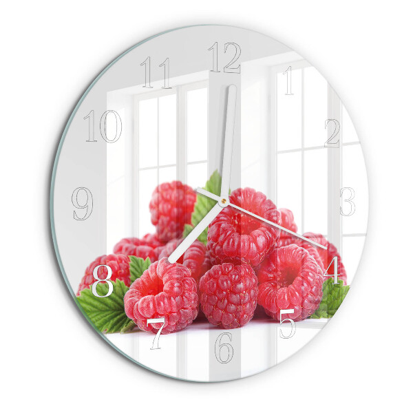 Round wall clock Raspberries