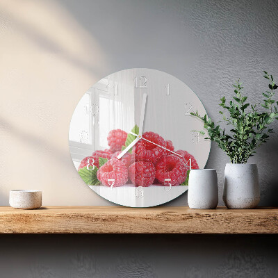 Round wall clock Raspberries