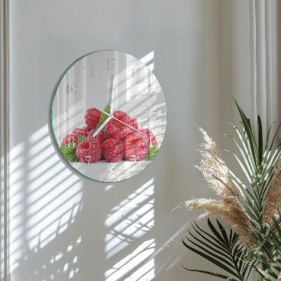 Round wall clock Raspberries