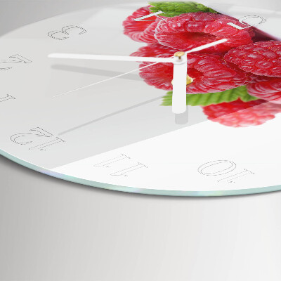 Round wall clock Raspberries