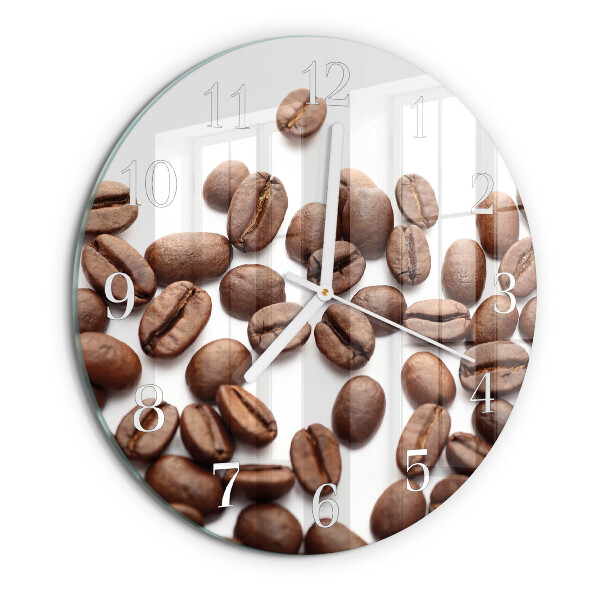 Round wall clock Coffee Beans