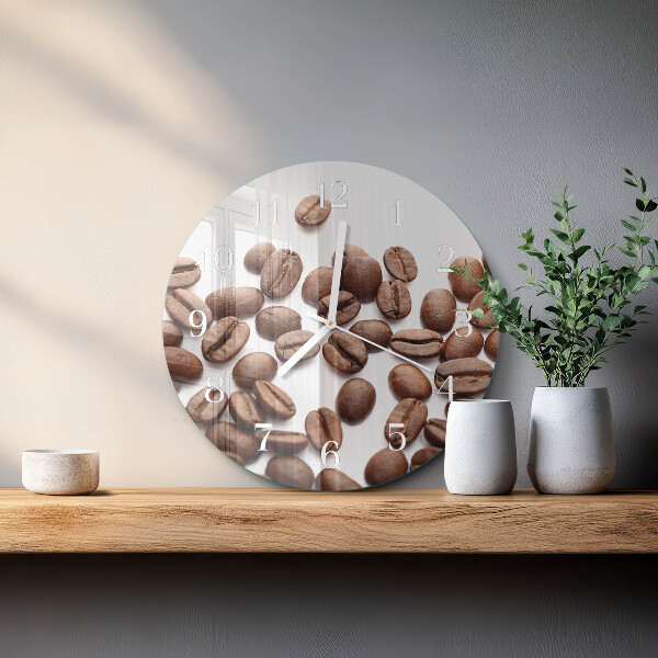 Round wall clock Coffee Beans