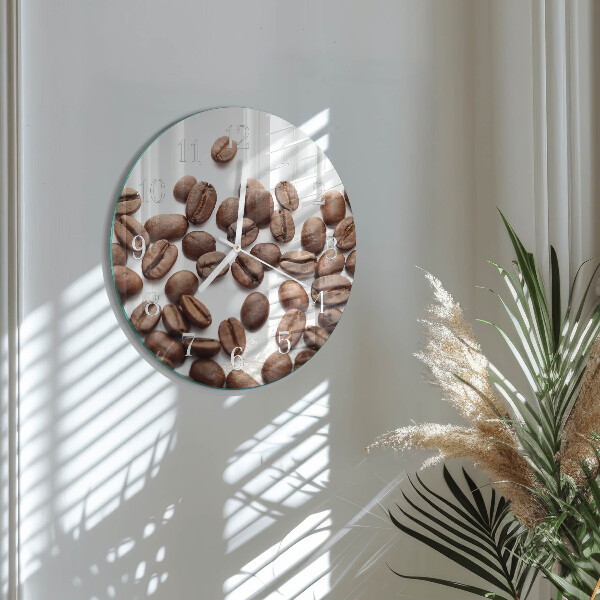 Round wall clock Coffee Beans
