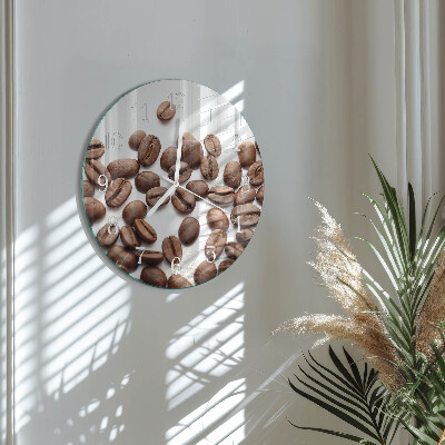 Round wall clock Coffee Beans