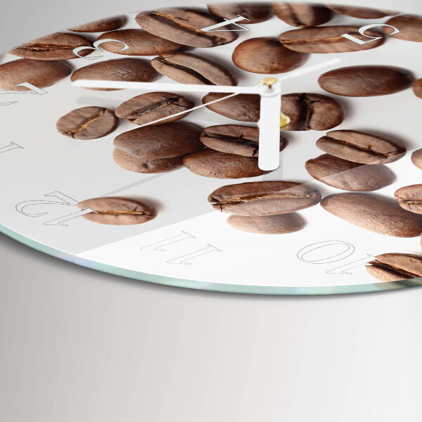 Round wall clock Coffee Beans