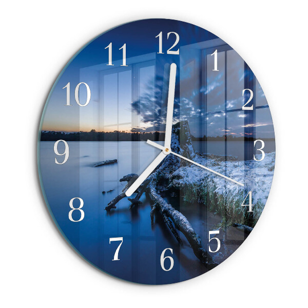 Round wall clock Landscape