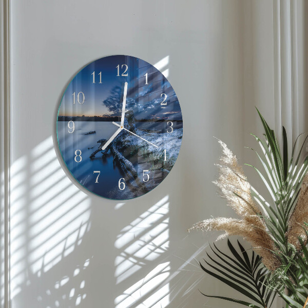 Round wall clock Landscape