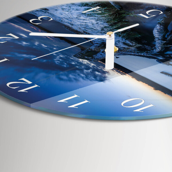 Round wall clock Landscape