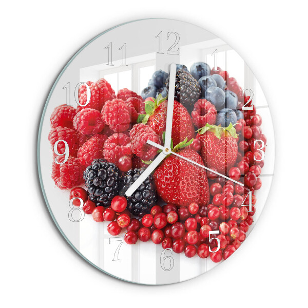 Round wall clock Fruit