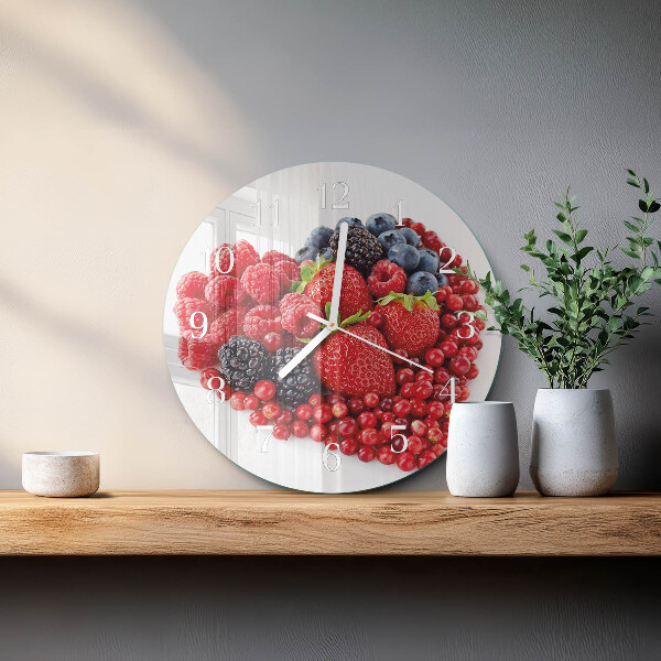 Round wall clock Fruit